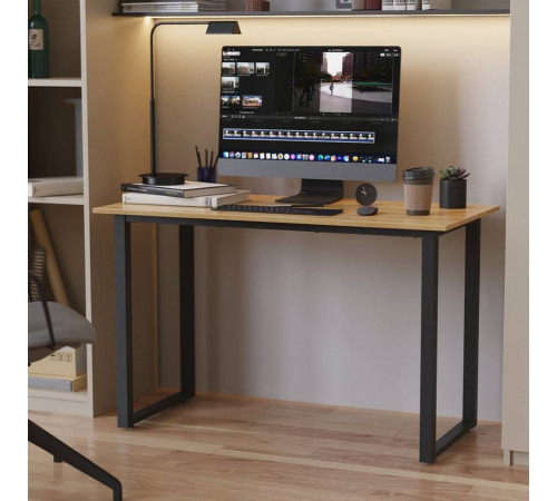 Стол письменный Кнап 2 Ferrum-decor 750x1200x600 Черный металл ДСП Дуб Артизан 16 мм (FRD-106399)