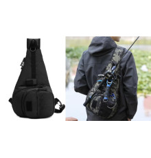 Сумка для рибальських снастей, вулична сумка для зберігання водонепроникна -5 ЧОРНА (50)