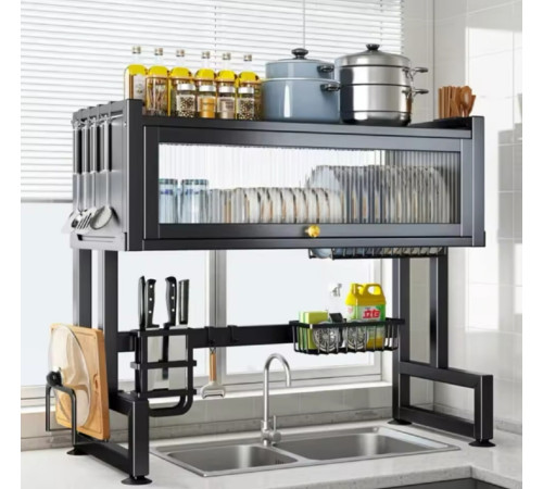 Кухонный Стелаж  -Сушилка Для Посуды  Органайзер  kitchenware	-9      RM-23-2   65cм  (1)