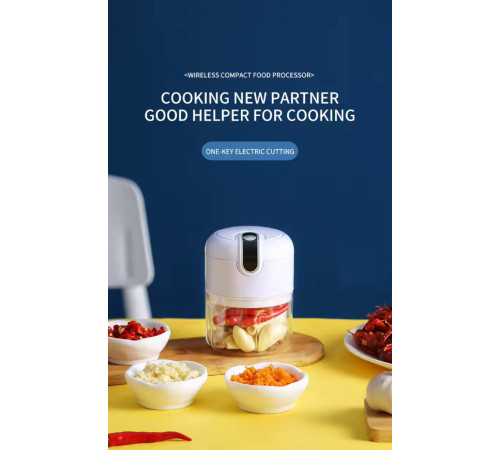 Электрический мини-измельчитель,перезаряжаемый блендер  маленькая мельница НОВЫЙ  999  (100) (80)