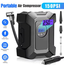 НАСОСПортативний автомобільний повітряний компресор, 12 В, з цифровим дисплеєм Air pump  XL-1024 (20)