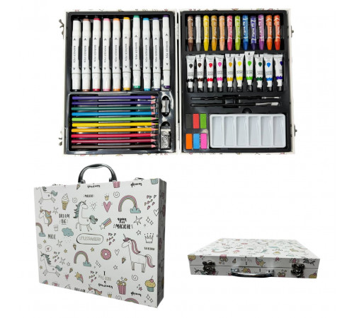 Набір для малювання в валізці з малюнком 53 предметів (20 шт)