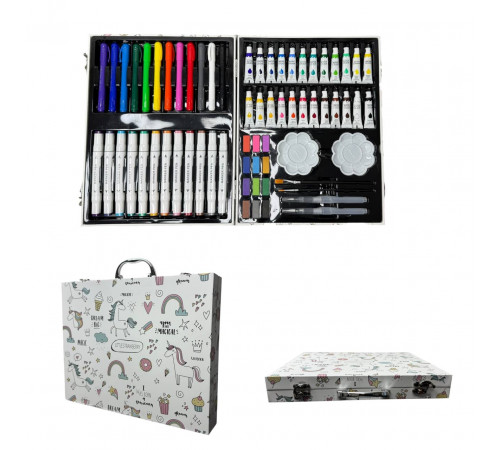 Набір для малювання в валізці з малюнком 66 предметів (20 шт)