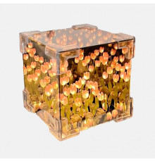 Нічник "Безкінечні тюльпани в КУБІ" 10×10см (НАБІР ТВОРЧОСТІ - збери сам) GS-01 (200 шт)