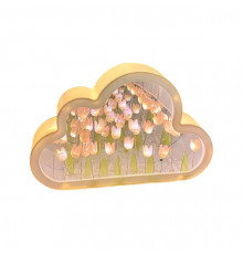 Нічник "Безкінечні тюльпани в ХМАРИНКІ" 10×10см (НАБІР ТВОРЧОСТІ - збери сам) GS-02 (100 шт)