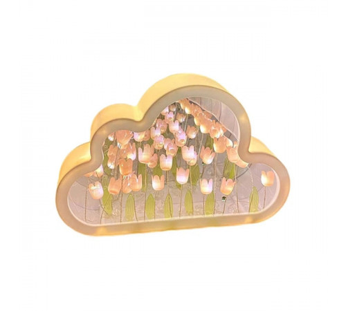 Нічник "Безкінечні тюльпани в ХМАРИНКІ" 10×10см (НАБІР ТВОРЧОСТІ - збери сам) GS-02 (100 шт)