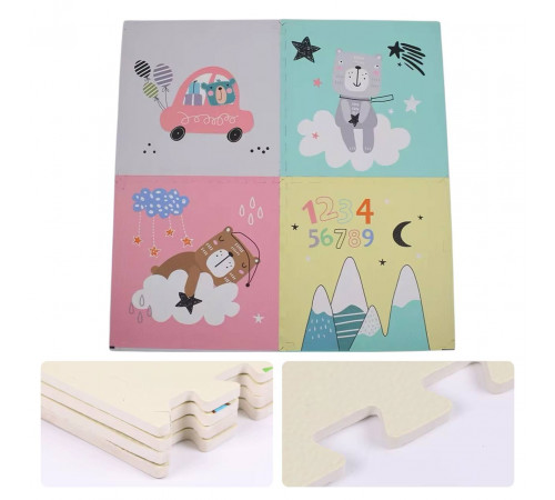 Килимок дитячий - 4 пазла GS-2 (10шт)