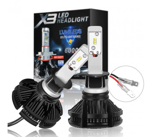 Автолампа LED X3 H3 // (50 шт/ящ)