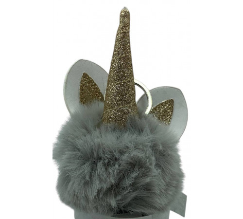 AA1838 Брелок Єдиноріг, хутро.