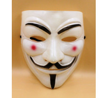 AA187 Маска Гай Фокс (Анонімус), біла.