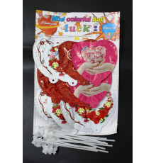 AA1894 Куля Серце, Фольга, маленька.