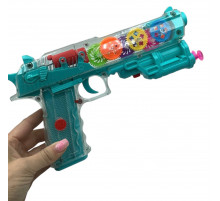 AA2784 Пістолет Музичний, Прозорий.