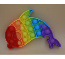 AA3290 POP IT Дельфін, райдужний