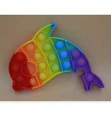 AA3290 POP IT Дельфін, райдужний