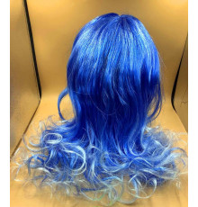 АА3549 Перука Синя Мелірування