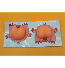 АА3633 Наклейка Сквіш (Попа Свинки)