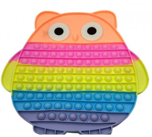 AA3711 POP IT Сова Велика, світла, 30*30 см.