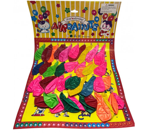 AA480 Кулі надувні, різнокольорові, лист.