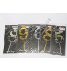 AA533 Цифри з Короною, в торт, на День народження.