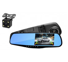 НЕТУ Зеркало видеорегистратор 1433 (камера - FHD, монитор - 4,3") - 2 камеры [204] (30 шт/ящ)
