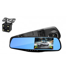 НЕТУ Зеркало видеорегистратор 1433 (камера - FHD, монитор - 4,3") - 2 камеры [204] (30 шт/ящ)