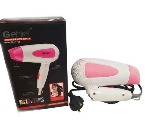 1756   Фен для волос Gemei GM 1756 1200 Вт