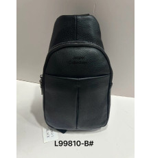Сумка Чоловіча Чорна Backpack for men  JASPER Шкіра L99810-b (100)