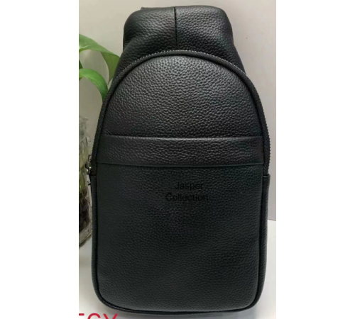 Сумка    Мужская Черная  Backpack for men  JASPER  Кожа 2126 (100)