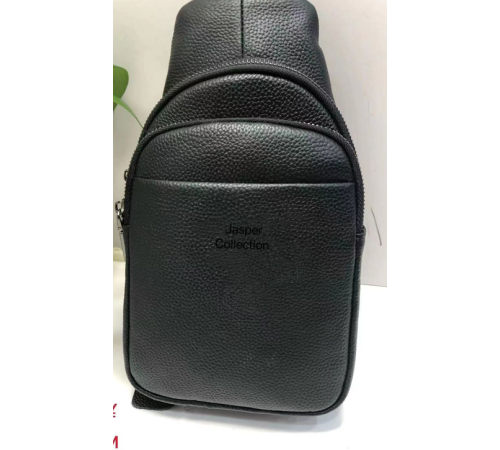 Сумка    Мужская Черная  Backpack for men  JASPER  Кожа 2146(100)