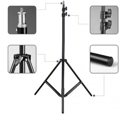 ШтативТелескопический штатив,стойка тренога ножка для кольцевой лампы 5479 КАЧЕСТВО ОГОНЬ HA-17 (30)