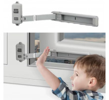 Пластиковий замок для вікон, міцна фіксація, стопор безпеки дітей,  1-42(200)
