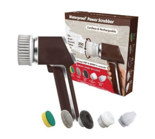 Электрическая щетка для чистки 3 в 1, щетка для Cleaning brush коричневая НОВАЯ   1-43   (32)