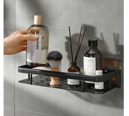 Органайзер в ванную ИНСТАГРАМНАЯ ПОЛКА//    ЧЕРНАЯ  144  (100)(60)