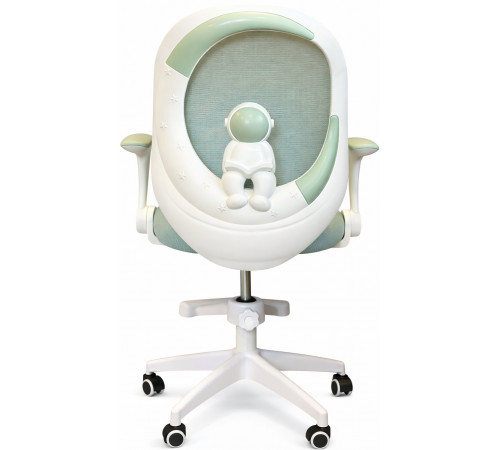 Кресло вращающееся детское с подставкой для ног PERFECT KIDS ASTRONAUT GREEN Perfect Home Зеленый (PFH-092114)