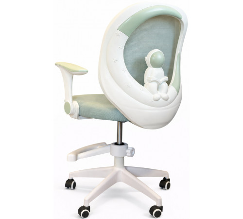 Кресло вращающееся детское с подставкой для ног PERFECT KIDS ASTRONAUT GREEN Perfect Home Зеленый (PFH-092114)