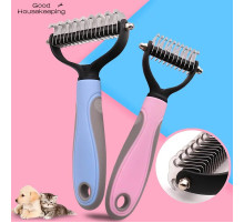 159  Двусторонняя расческа для вычесывания шерсти кошек и собак БОЛЬШОЙ 187  (120) (100) (200)