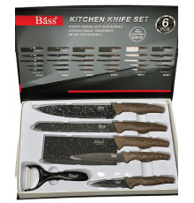 Набір металокерамічних ножів 6шт Bass B6881 (24)