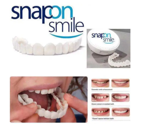 Виниры SnapOn Smile Veneers для зубов снеп он смайл 2 челюсти      050       (500) (360)