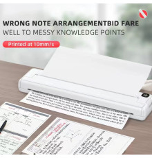 Термопринтер Формата A4 для дому та офісу, бездротовий без чорнила з Bluetooth, формату A4 ANN-18-5(20