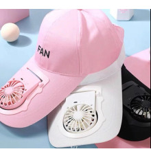 Кепка з вентилятором Розов, чорн, Біл (100)