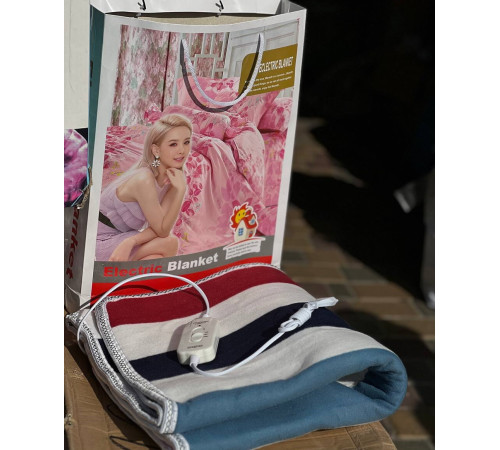 ЭЛЕКТРОПРОСТЫНЬ  1.5*0,7     , разноцветные полосы (30 )