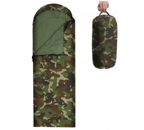 Спальный мешок  КОМУФЛЯЖ   220*70  1.3 kg     Sleeping bag	-950-1    (30)  (40)