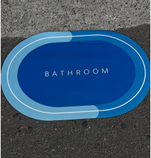 Килимки для підлоги ,Супер абсорбуючий 60*40 Швидкосохнучий Нековзні КРУГЛИЙ 185 (100)