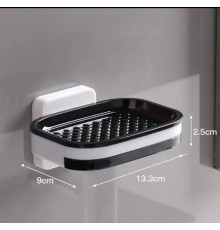 027 Настінний двошаровий тримач для мила, зберігання аксесуарів Soap dish 873 (200)