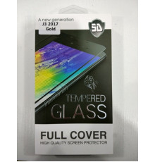 РАСПРОДАЖА Панель передняя 5D GLASS J3 2017 (black, gold) //