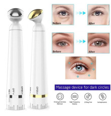 електричний вібруючий масажер для очей, ручка для видалення зморшок та темних кіл, (400)