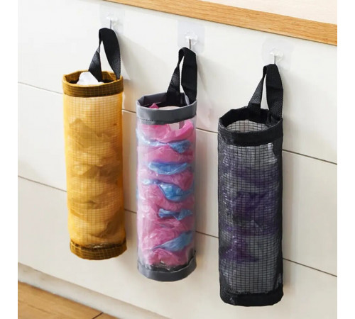 Кухонный органайзер для мусора, настенный держатель для пластиковых пакетов LY-458 (500)