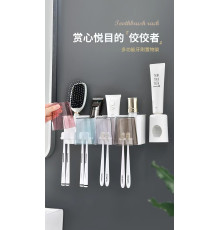 027 Настінний Тримач Зубної Щітки, Пасти + 4 Склянки XL-154 (48 )