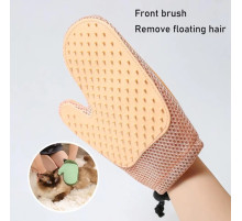 159  Перчатка Массажная щетка для удаления шерсти кошек и собак с защитой от царапин   XL-147  (200)