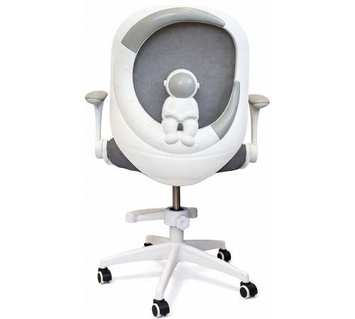 Кресло вращающееся детское с подставкой для ног PERFECT KIDS ASTRONAUT GRAY Perfect Home Серый (PFH-092113)